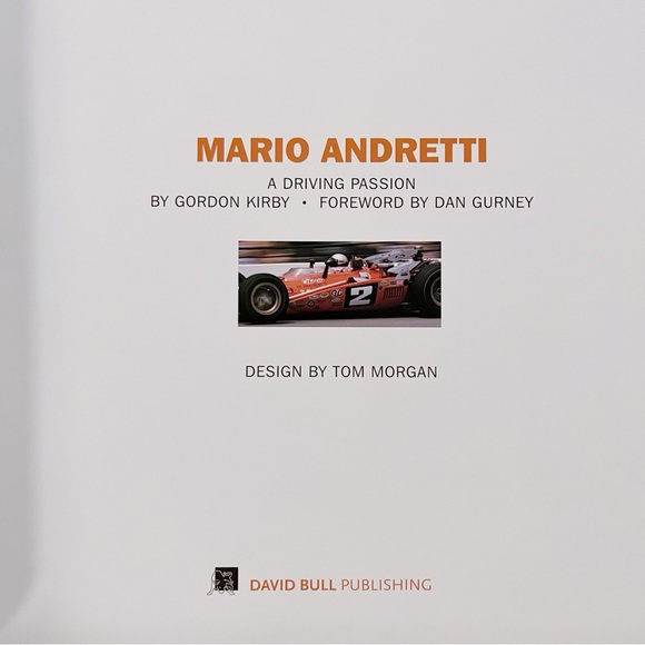 Mario Andretti: A Driving Passion Signed Gift From ROLEX Hardcover Good - Picture 5 of 16